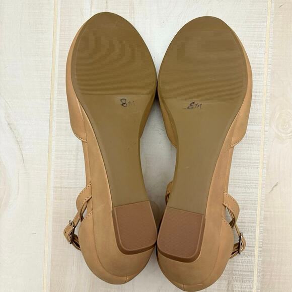 City Classified Nude Ankle Strap Closed Toe Block Heel Pumps Women’s Size 8.5 - Picture 8 of 11